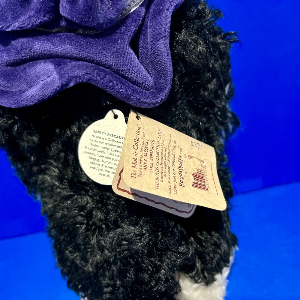 NIB Vintage (Rare) Amy Z. Sassycat - Boyds Mohair Bear, The Mohair Collection... - Picture 3 of 14